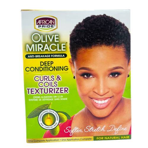 African Pride Olive Curl & Coil Texturizer Kit - Main Image