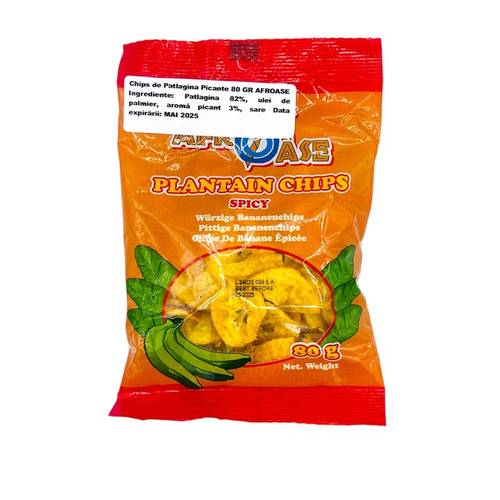 Plantain Chips Spicy 80 GR AFROASE - Main Image