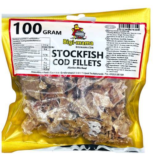 Stockfish Cod Fillet Skinless Bigi Mama 100GR - Main Image