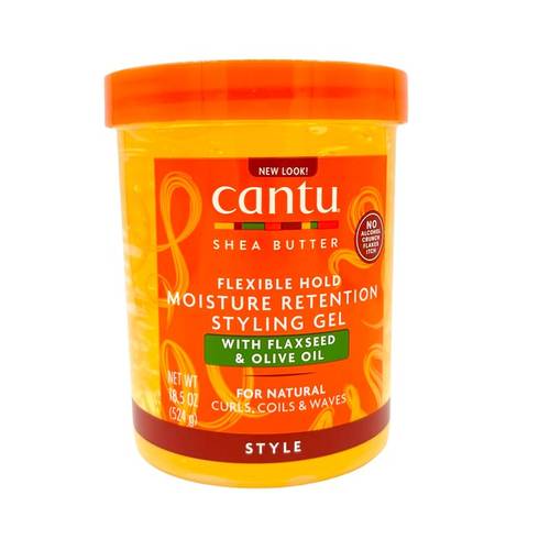 Cantu Natural Styling Gel Flaxseed AND Olive Oil 18.25oz - Main Image