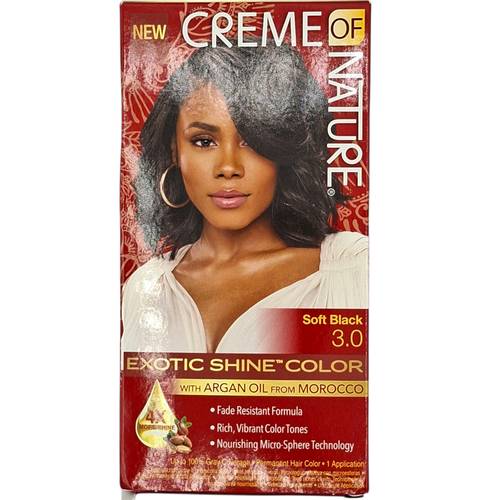 Creme of Nature Gel Hair Color #3.0 Soft Black - Main Image