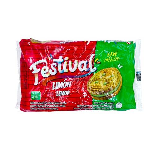 FESTIVAL Lemon Flavor Cookies 403gr - Main Image