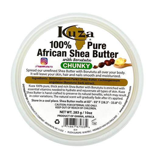 Kuza African Sheabutter Yellow Chunky 283G - Main Image