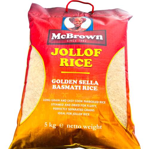 Rice Basmati Parboiled Sella Jollof McBrown 5KG - Main Image