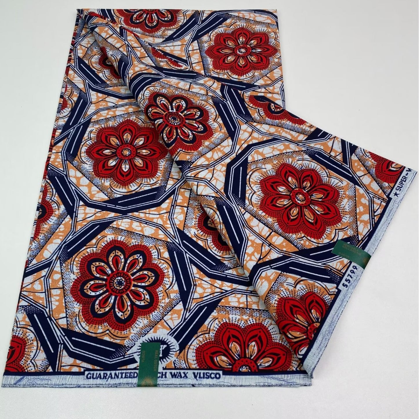 African Print Cotton Wax Fabric