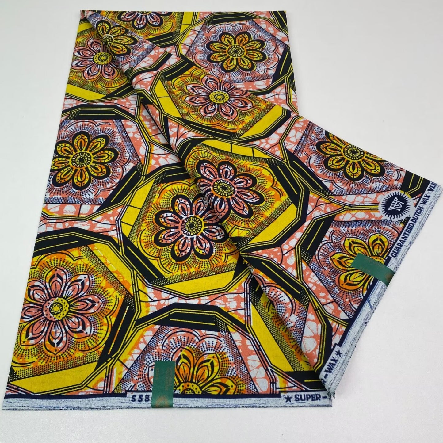 African Print Cotton Wax Fabric