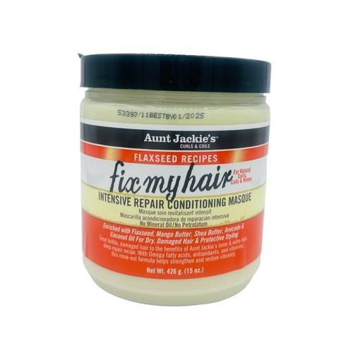 Aunt Jackie's Flaxseed - Fix My Hair Mască de păr reparatoare și hidratantă 426g - Main Image