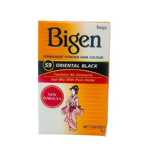 Bigen Powder Hair Color 59 Oriantal Black 6G - Main Image