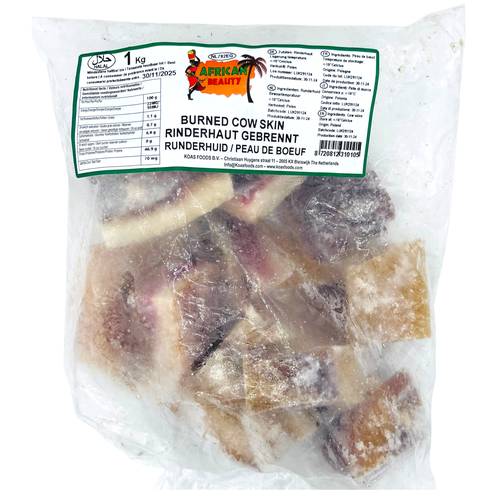 Burned COWSKIN 1KG  (also called ponmo, kpomo) FROZEN - Main Image