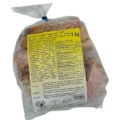 Cow Legs 1KG EFP / Beef Feet Burnt & Sliced AFROASE - Main Image