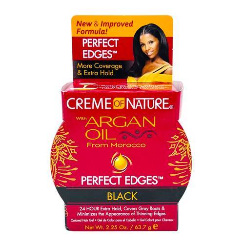 Creme of Nature Argan Oil Perfect Edges Black 62.7g - Main Image
