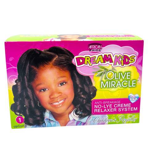 African Pride Dream Kids Olive Relaxer Kit Regular 405g - Main Image