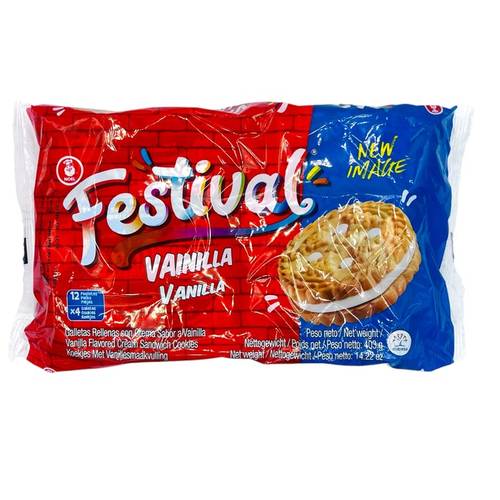 FESTIVAL Vanilla Flavor Cookies 403gr - Main Image