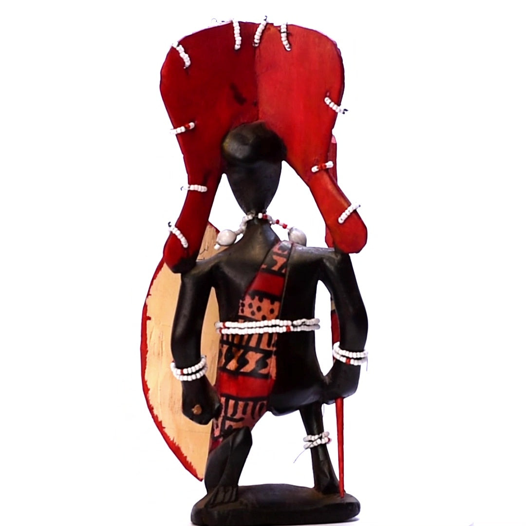 Handmade African Warrior Figurin