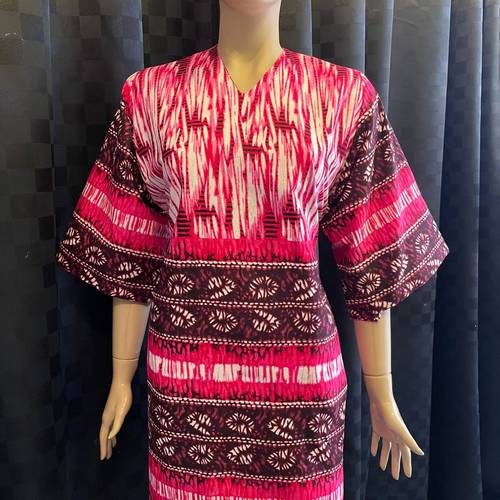 African Attire- Bubu gown / Boubou  / Kaftan / Adire Bubu - Main Image