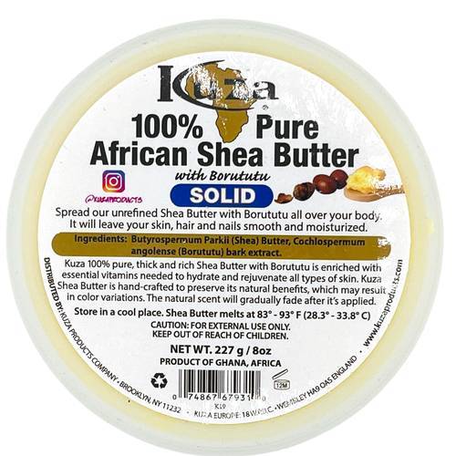 Kuza African Shea Butter Yellow Solid 227G - Main Image