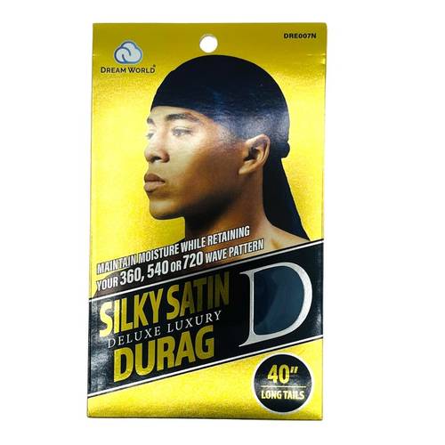 Dream World M Durag Smooth &amp; Thick Navy DRE007N - Main Image