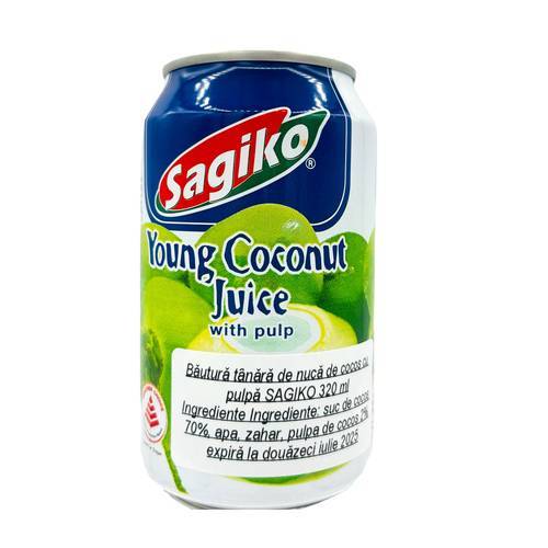 Young Coconut Drink with Pulp SAGIKO 320ML - Main Image