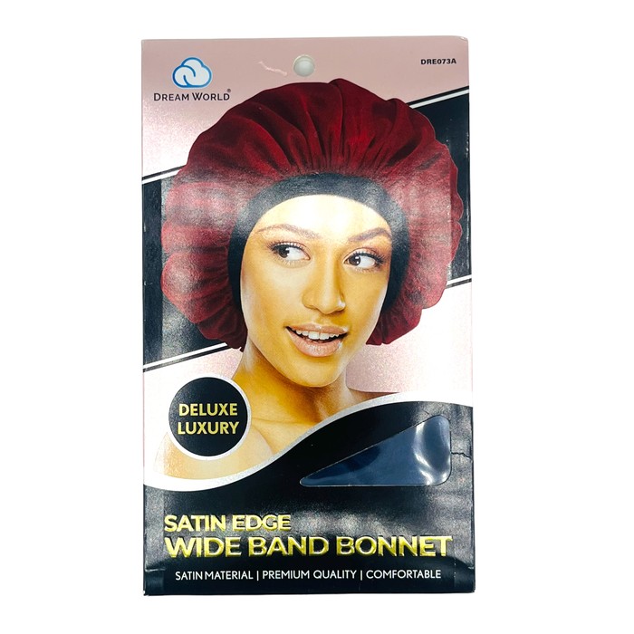 Dream World W Wide Band Bonnet Satin Asst DRE073A