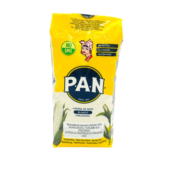 Harina PAN White Mais Flour 1KG