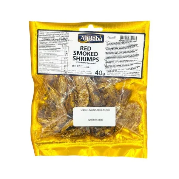 ALIBABA PRAWNS SMOKED WHOLE 40GR