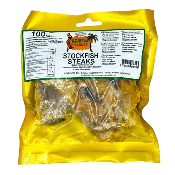 Stockfish COD steaks cut 100G