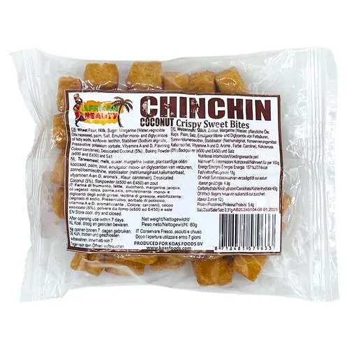 CHIN CHIN COCONUT 80GR