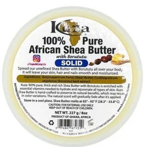 Kuza African Shea Butter Yellow Solid 227G